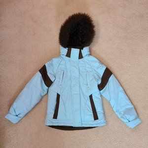 Light Blue-Green London Fog Winter Coat | Girls Size 10-12